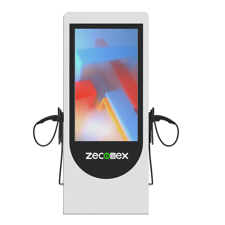 Zeconex advertising pedestal series ev charging stations 01