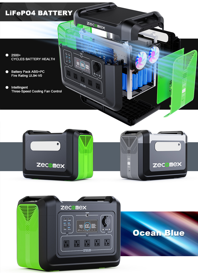 Zeconex 2400W Portable Power Station8