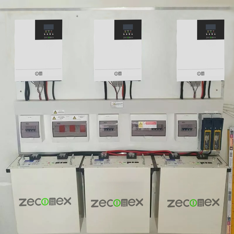 zeconex solar battery system with solar inverter