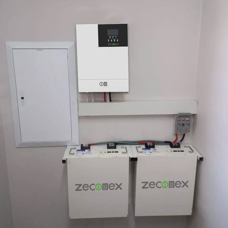 zeconex solar power battery with solar inverter